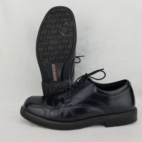 ✅Nunn Bush Men\'s 10M Slip Resistant Leather Oxford Shoes BLACK Comfort Lace Up main image 9